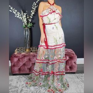 Beautiful embroidered gown
